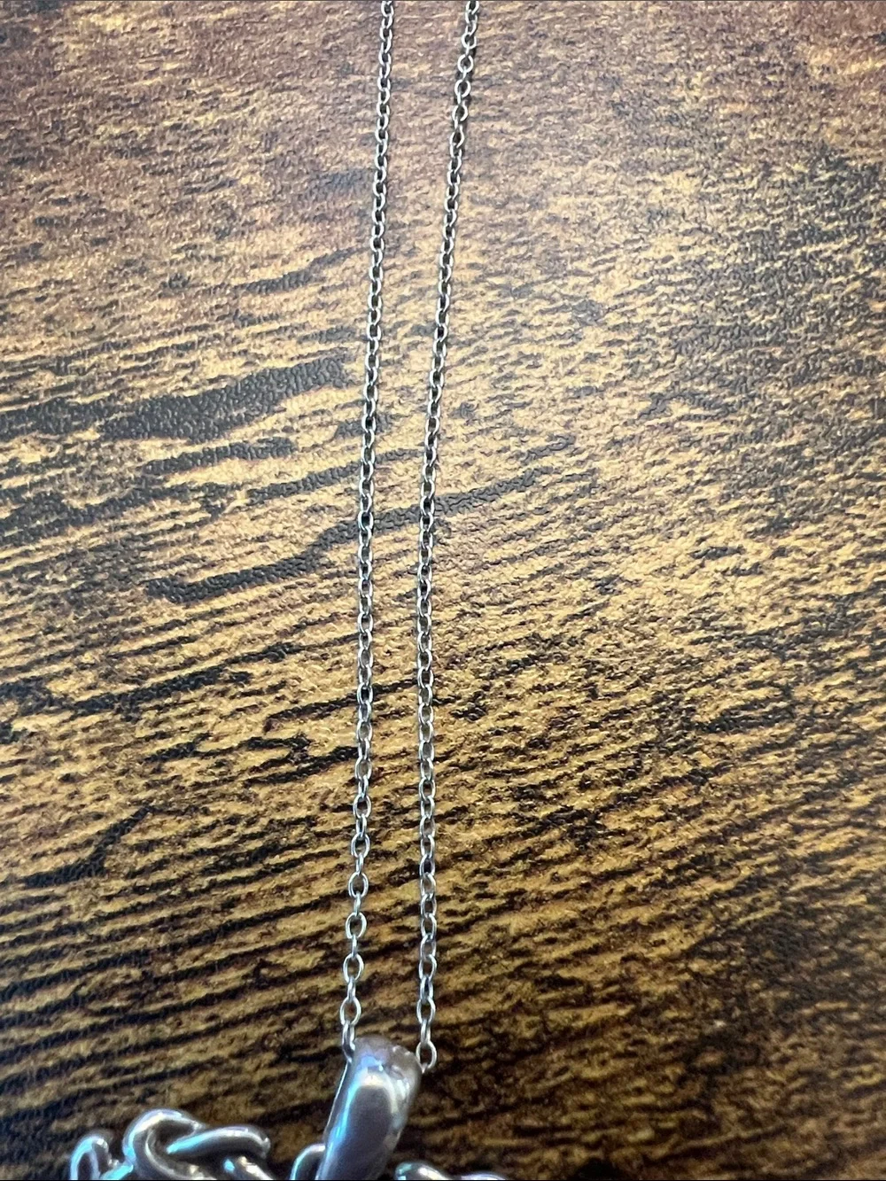 Sterling Silver Heart Pendant Necklace with Green Gemstone